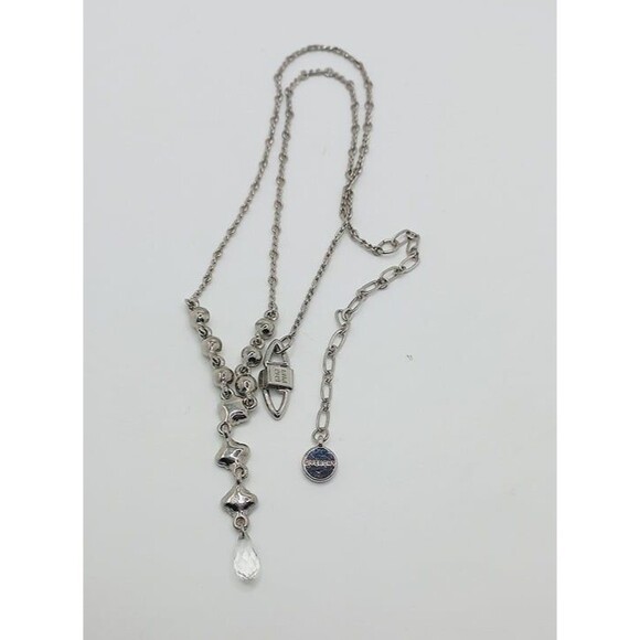 GIVENCHY Dazzling Designer Crystal Necklace Signed - Picture 8 of 9